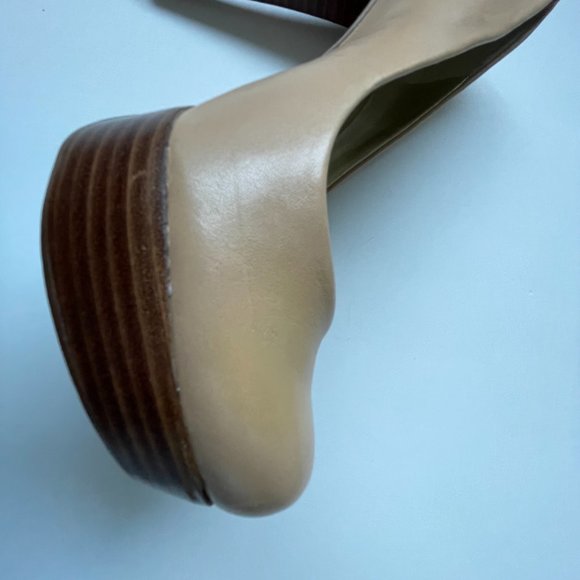 Guess Heels Platform Charming Tan Pumps - Light Nude Colour - Adreina2 Leather - Picture 13 of 16